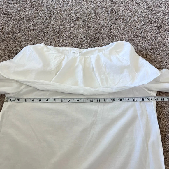 Cos Women’s Ruffle Detail Cotton Silk Blend Blouse - Picture 7 of 9